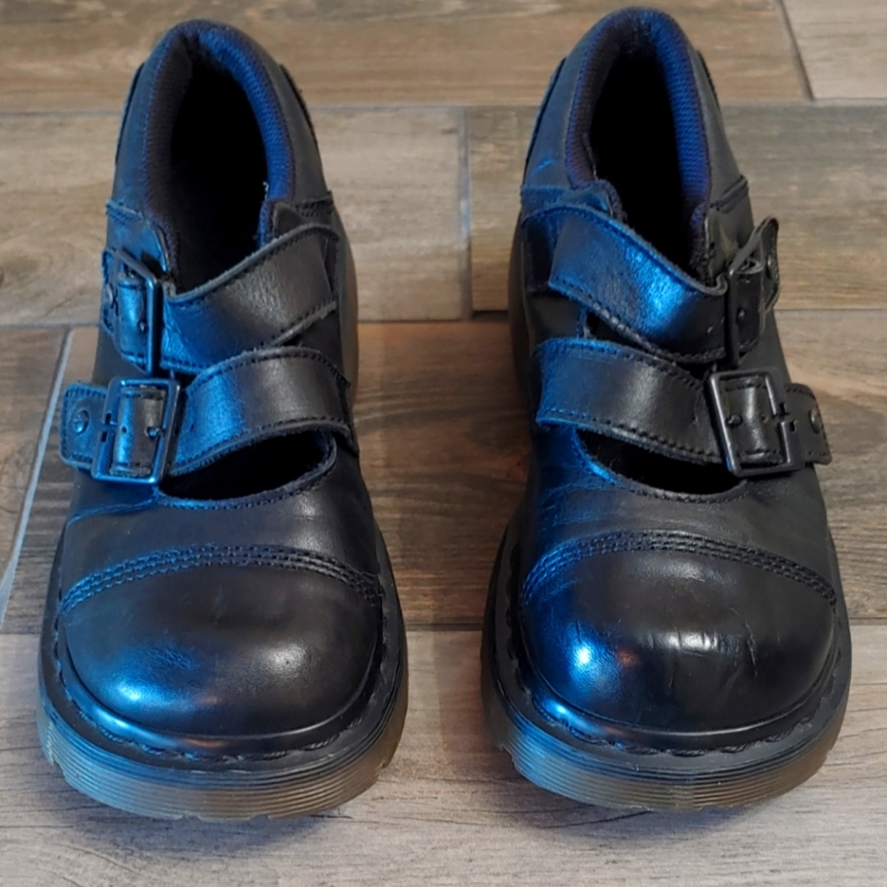 Doc Marten's Black Amanda Double Strap Size 6